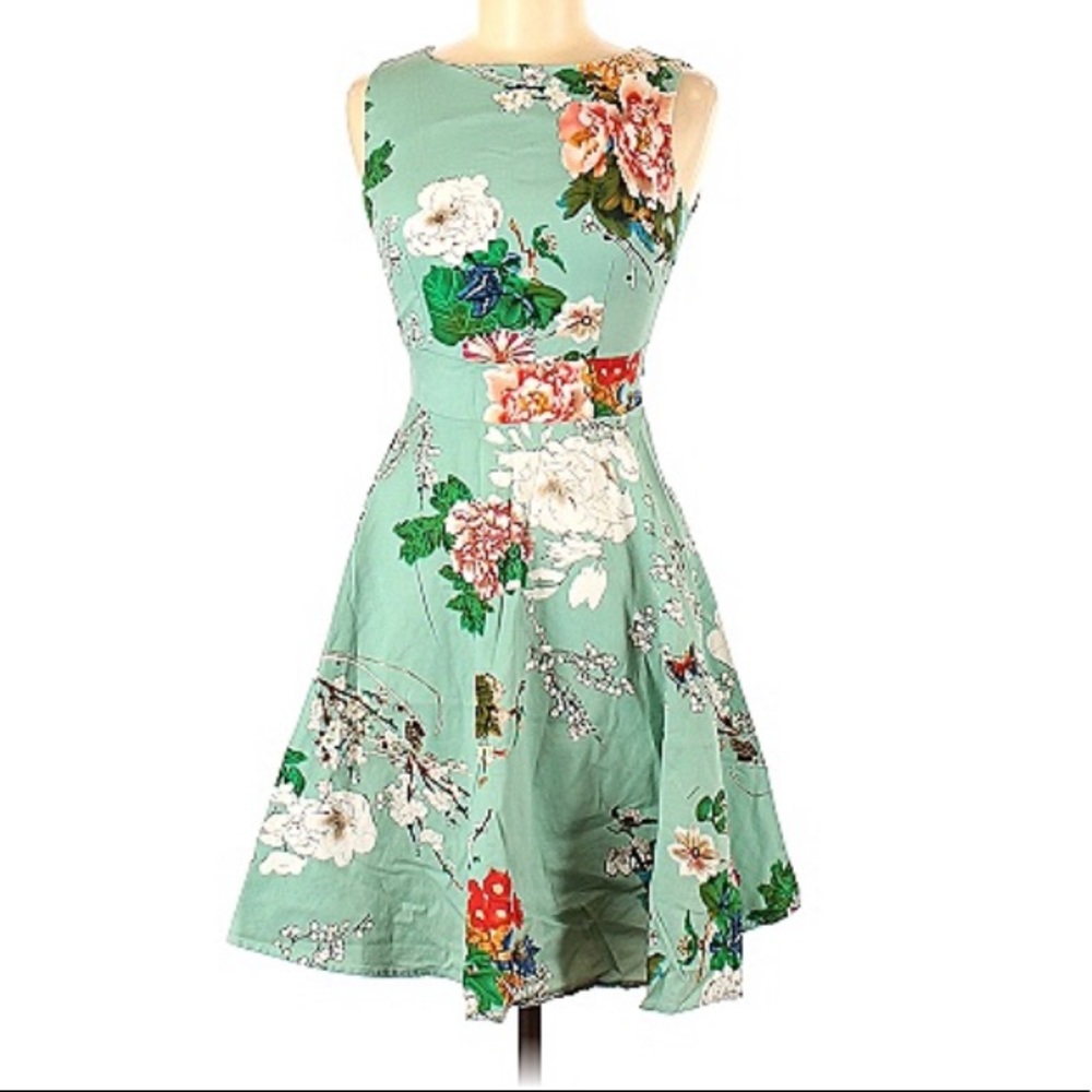 Owin vintage women’s floral dress medium - Picture 3 of 6